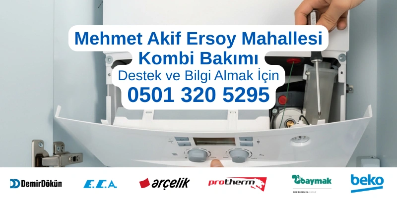 Esenyurt Mehmet Akif Ersoy Mahallesi kombi bakımı hizmeti - Profesyonel teknisyen kombi bakımı yaparken